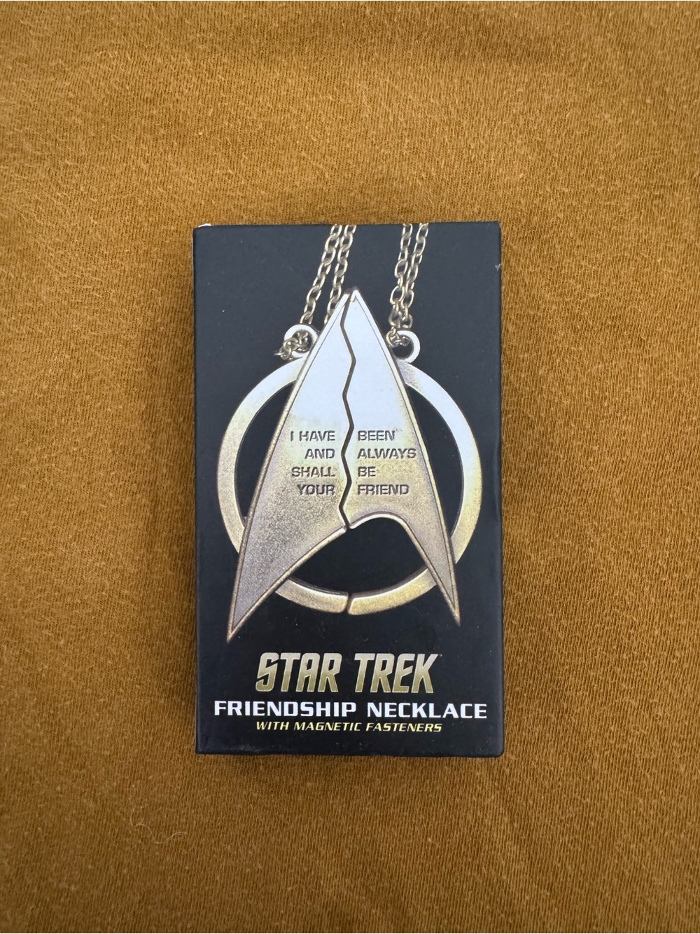 Star Trek Silver Friendship Necklace - Split Starfleet Insignia